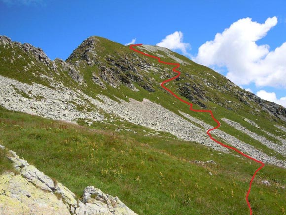 Monte Cadelle - Il Versante SSW del Monte Cadelle