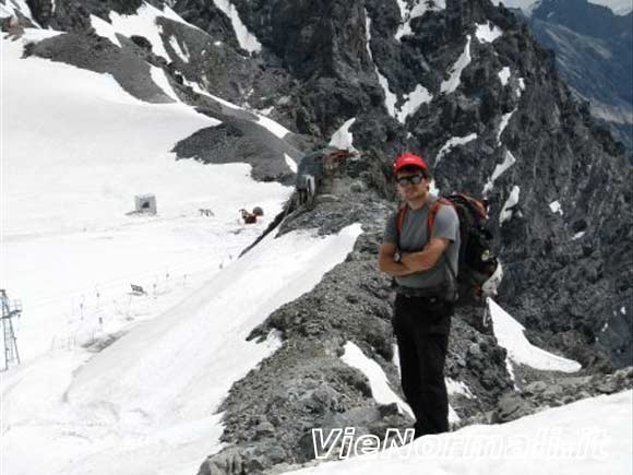 Monte Cristallo - In discesa all'inizio della cresta