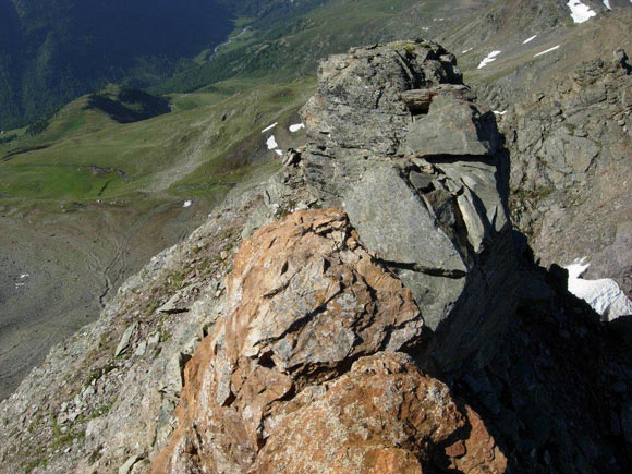 Monte Forcellina - Il gendarme appena superato