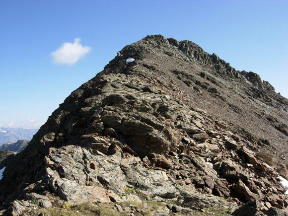 Monte Forcellina - L'ultimo tratto di cresta elementare
