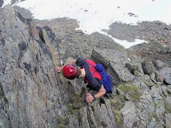 Monte Gavia - Passaggio in discesa