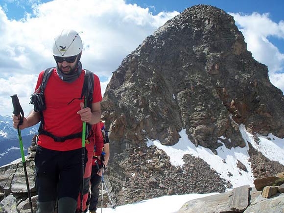 Monte Gavia - Ritorno dalla cima