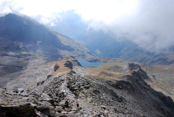 Monte Gavia - Il crestone di salita