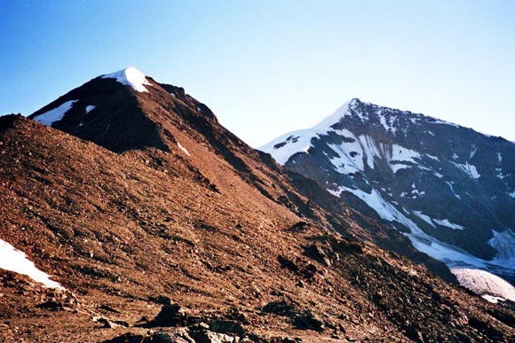Monte Pasquale - Sulla cresta SW, poco prima del tratto nevoso