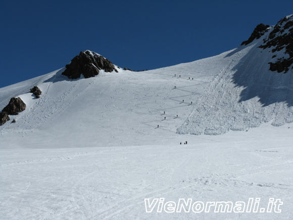 Monte San Matteo - Pendio di accesso alla sella di cresta