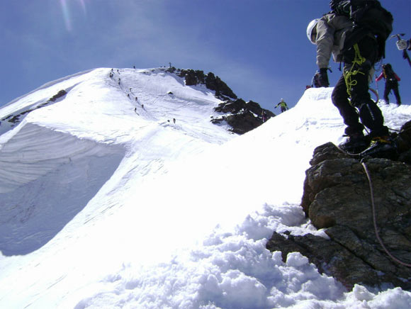 Monte San Matteo - Tratto di cresta prima del pendio finale