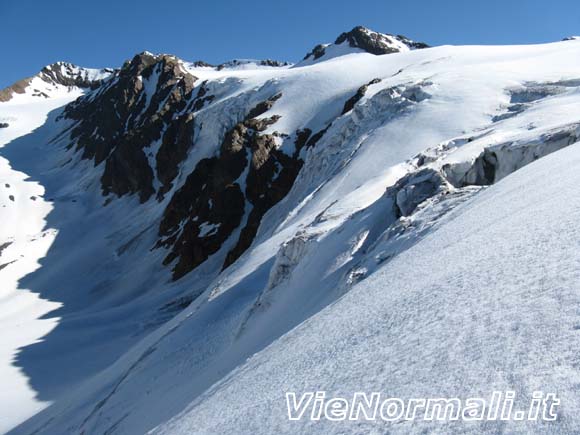 Monte San Matteo - Vista sulla seraccata di destra