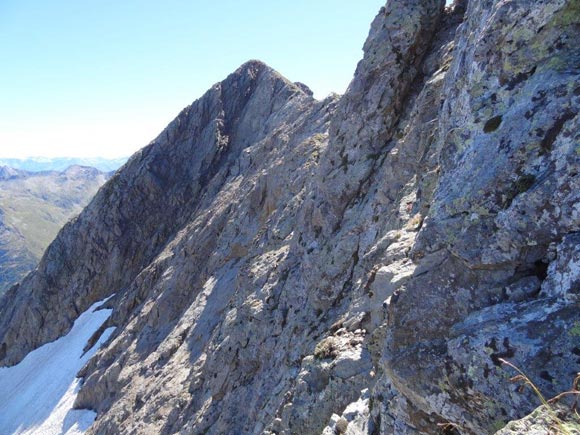 Monte Torena da nord - La cima, dal canale di salita