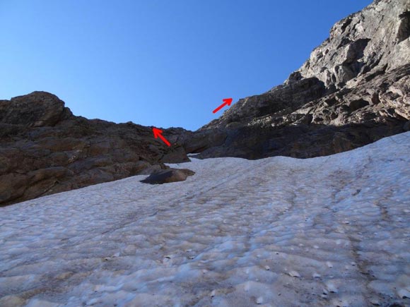 Monte Torena - Versante N - Sul ghiacciaio