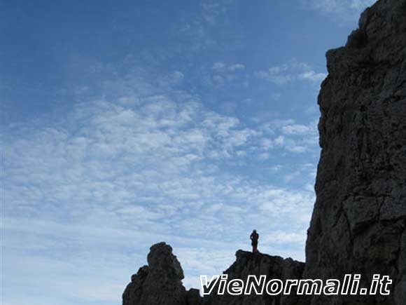 palaoltro - Sul pianerottolo prima della cima