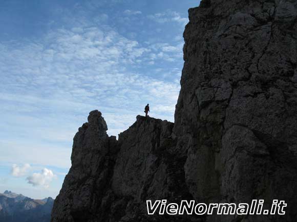 palaoltro - Sul pianerottolo prima della cima