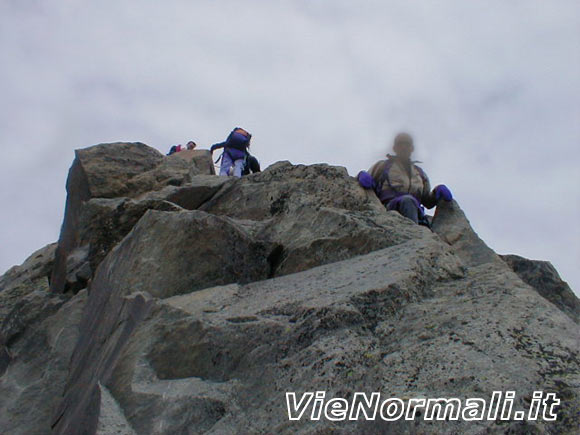 Pan di Zucchero - In discesa dalla cresta della Cima del Prete