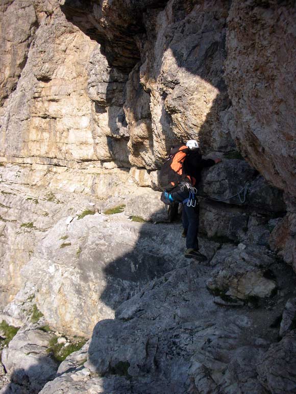 Monte Pelmo - Attraversamento del secondo canale