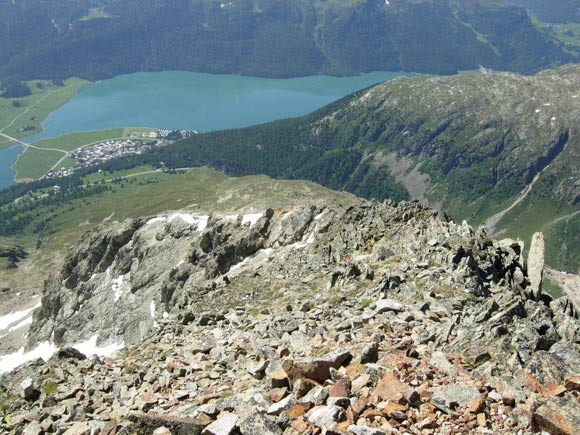 Piz Albana - Inizia la discesa