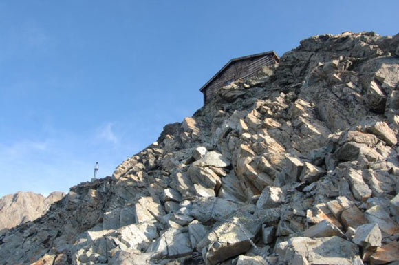 Pizzo Bernina - Ferrata verso il rifugio Marco e Rosa