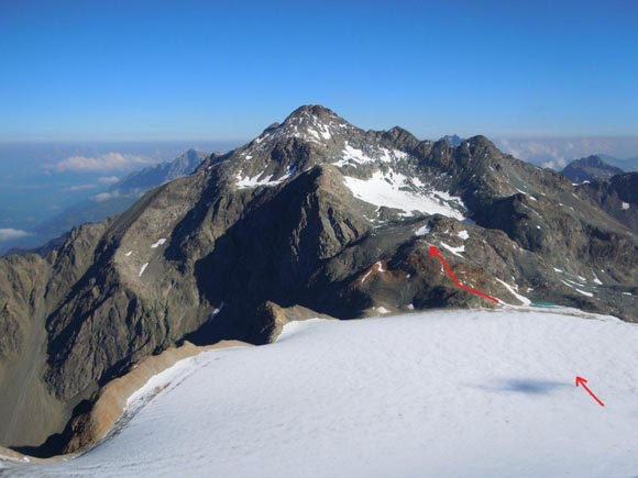 Piz Calderas - Il Piz Calderas dalla vetta della Tschima da Flix