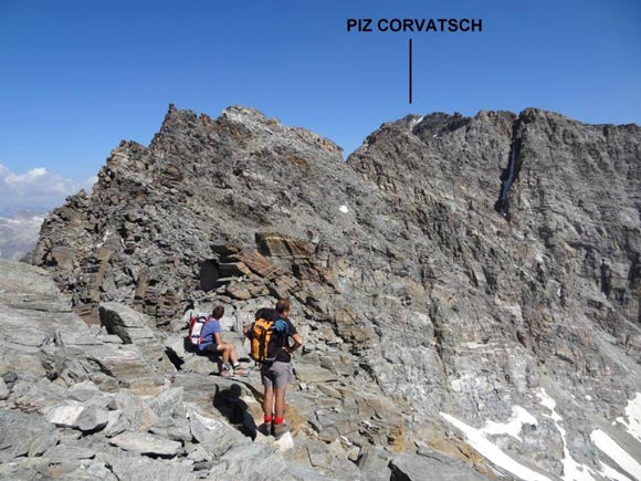 Piz Corvatsch - Sulla cresta S
