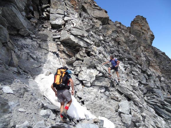 Piz Corvatsch - Aggiramenti a destra dei gendarmi