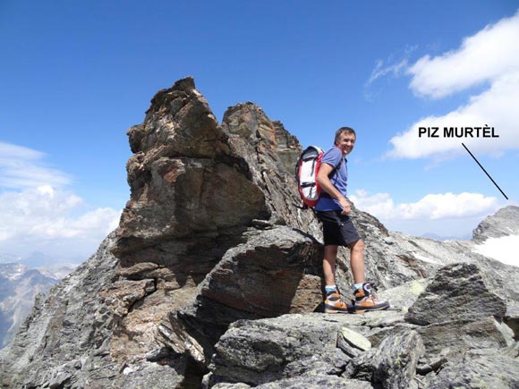 Piz Corvatsch Cresta Sud - Sugli ultimi gendarmi