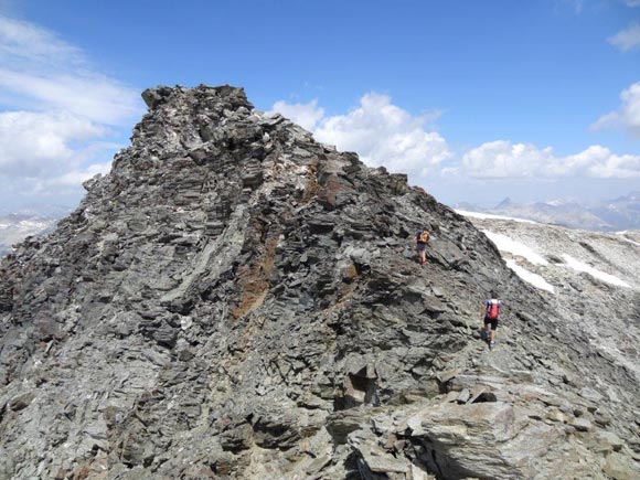 Piz Corvatsch - La facile parte finale della cresta S