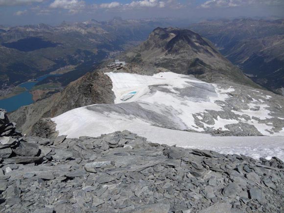 Piz Corvatsch - La ghiacciata cresta N del Piz Murtl