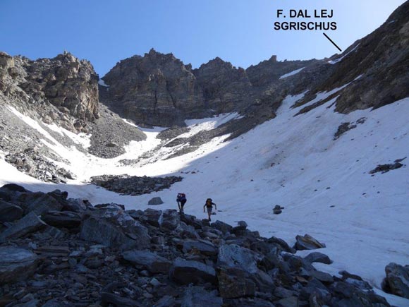 Piz Corvatsch Cresta Sud - Nel vallone 