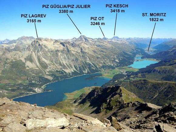 Piz da la Margna - Panorama verso NE