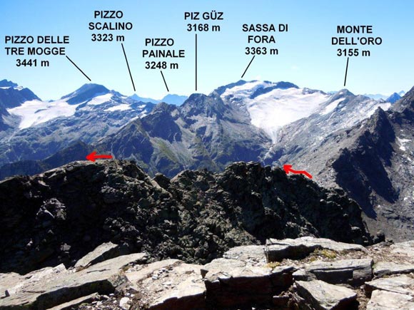 Piz da la Margna - Panorama verso SE