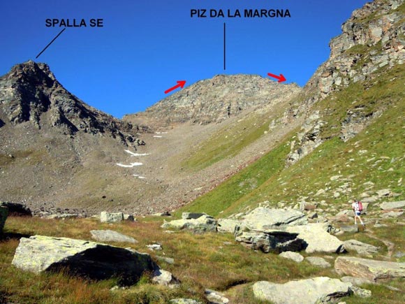 Piz da la Margna - La parete E del Piz da la Margna