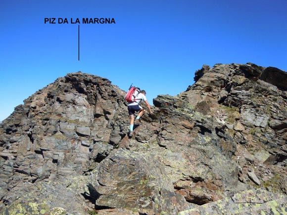 Piz da la Margna - Sulla cresta SSE