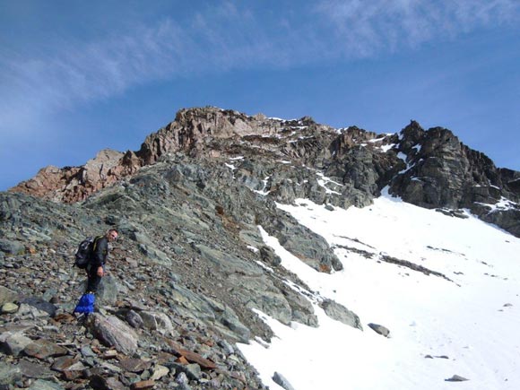 pizgrialetsch - In salita sullo sperone S del Piz Grialetsch