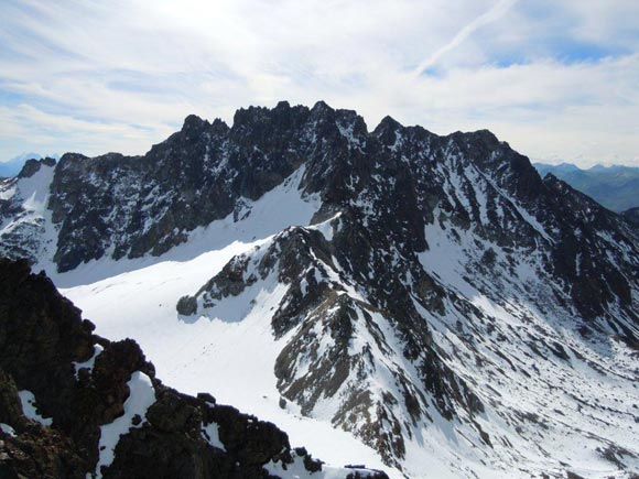 Piz Grialetsch - Panorama di vetta verso SE, il Gruppo del Piz Vadret