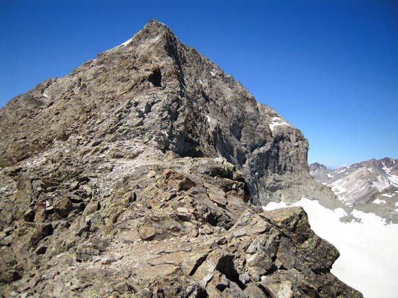 Piz Gàààglia - Sulla Crasta da la Senda, a destra la Vadret Gglia