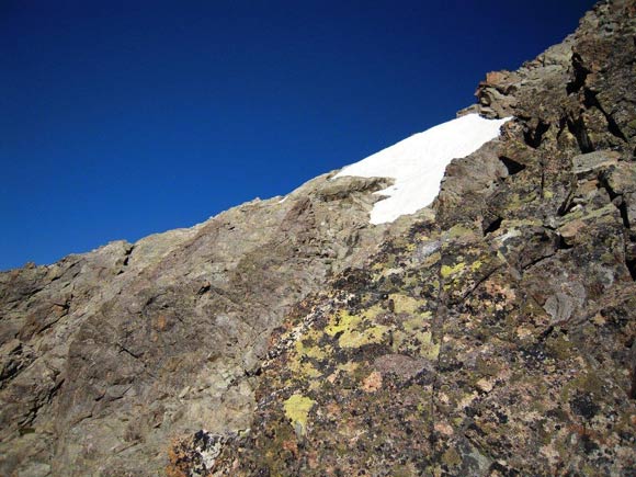 Piz Gàïïglia - Il lungo traverso sotto la Cima E