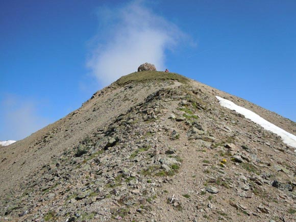 Piz Mezzaun - L'elementare cresta SE della Cima E