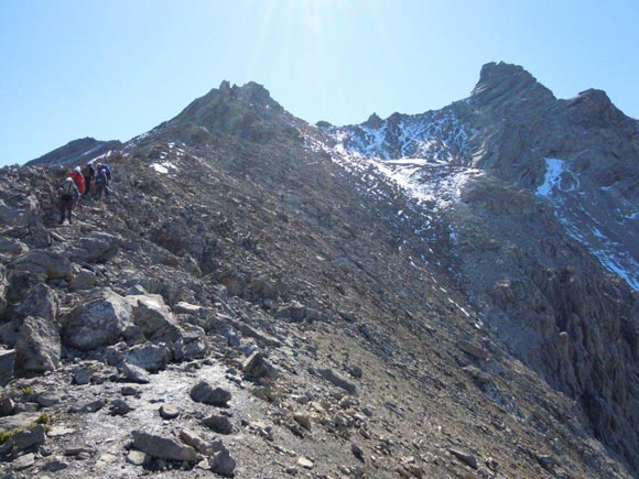 Piz Mitgel - Sulla cresta NW