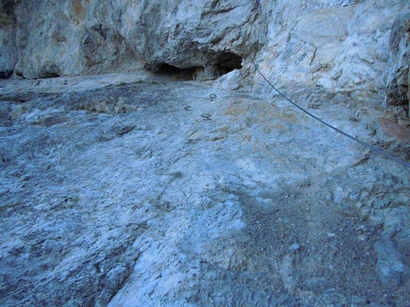 Piz Mitgel - Gradini metallici sulla Senda diagonala