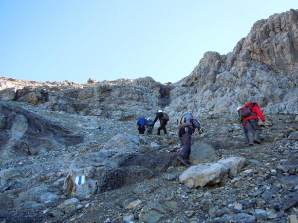 Piz Mitgel - Verso la cresta NW