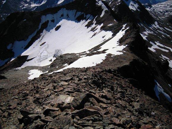 Piz Muragl - In discesa sulla cresta SE