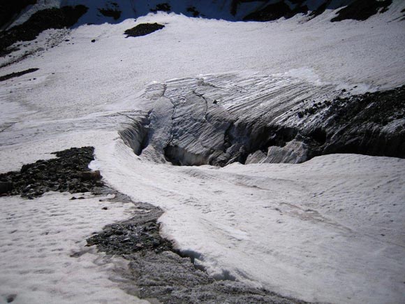 Piz Muragl - In discesa sul ghiacciaio