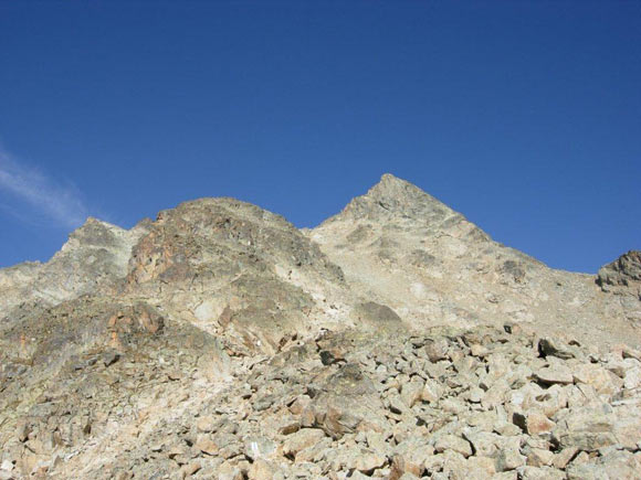 Piz Ot - Poco prima di raggiungere il caratteristico sperone roccioso