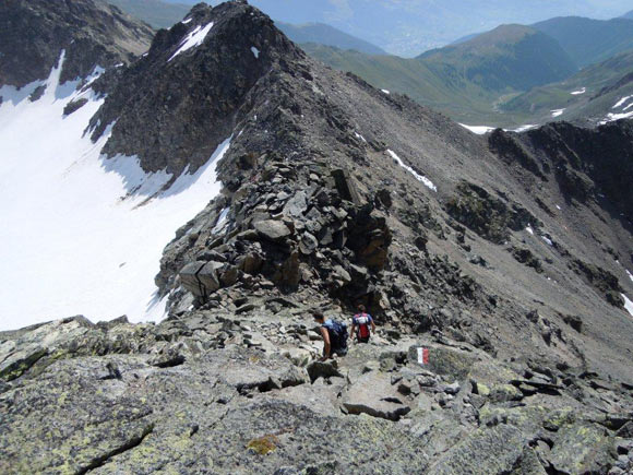 Piz Sesvenna - In discesa sulla cresta