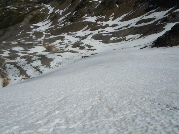 Piz Sesvenna - La ripida fronte del ghiacciaio