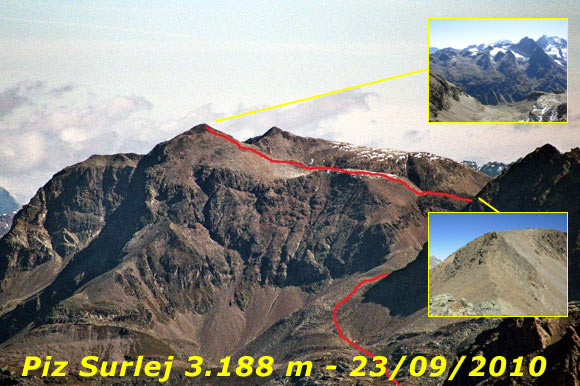 pizsurlej - Il Piz Surlej da SW