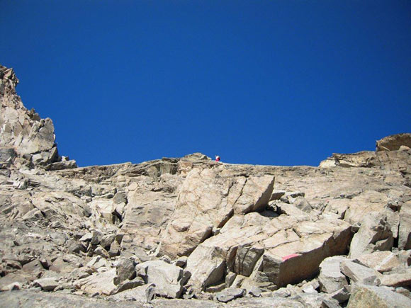 Piz Tschierva - Le ultime e pi facili rocce (I). Antonio  al valico