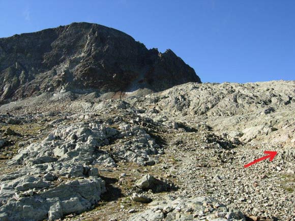 Piz Turba - Il Piz Forcellina dalla sella omonima