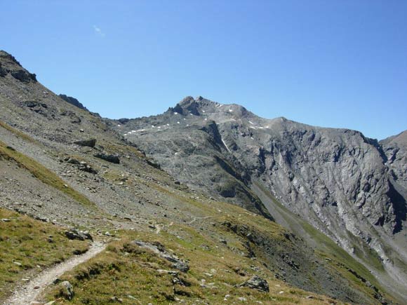 Piz Turba - In discesa, sul terrazzamento fra la Fuorcla da la Valletta e la Forcellina