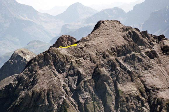 Piz Turba - Il Piz Turba da SW, dal Piz Piot