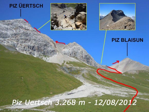 Scalata fotografica Piz Uertsch