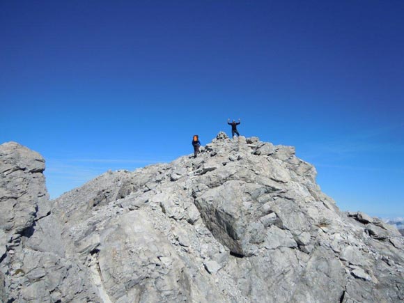 Piz Uertsch - Pietro, come al solito,  il primo ad arrivare in vetta